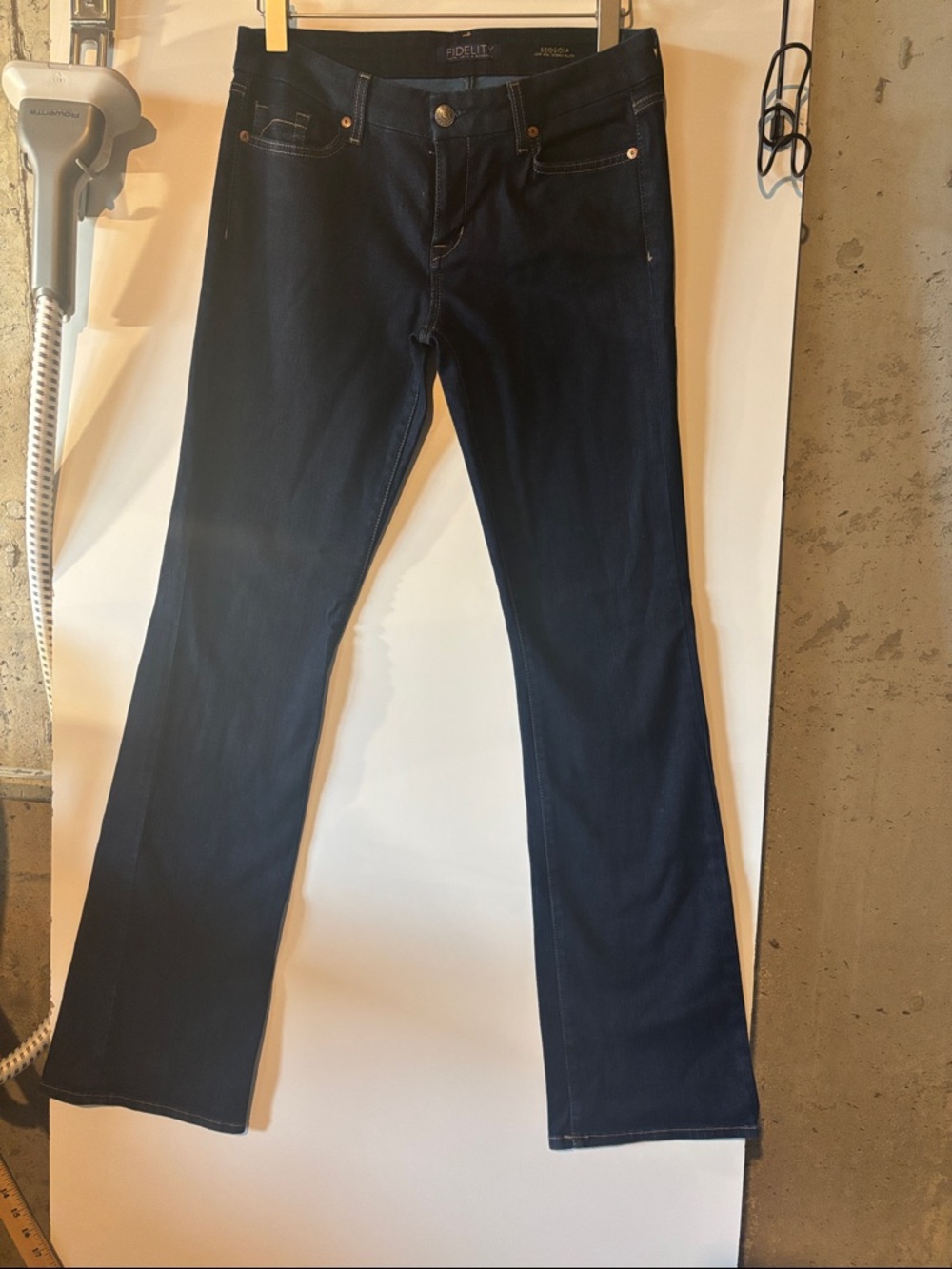 Fidelity women's Navy Bootcut Jeans